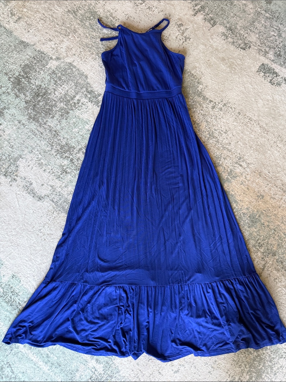 Old Navy Cobalt Blue Halter Maxi Dress, Size S